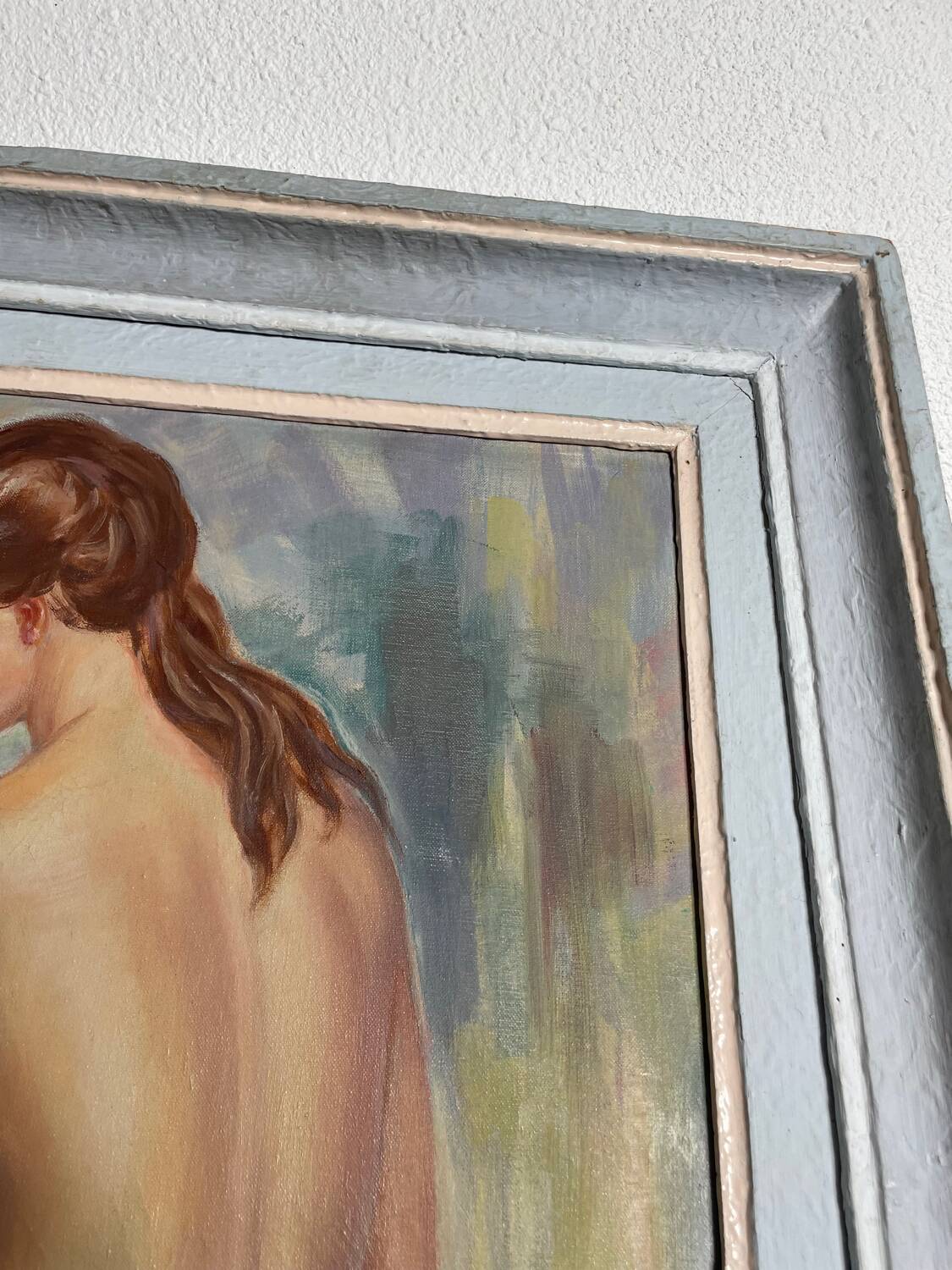 Tableau Albert Genta, femme nue de dos, XXème siècle