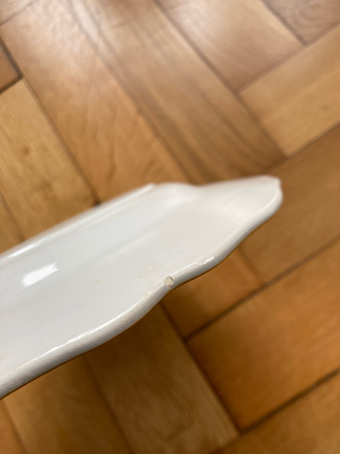 Sarreguemines plate with Montmorency decor