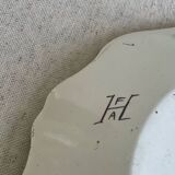 9 mismatched blue ironstone plates