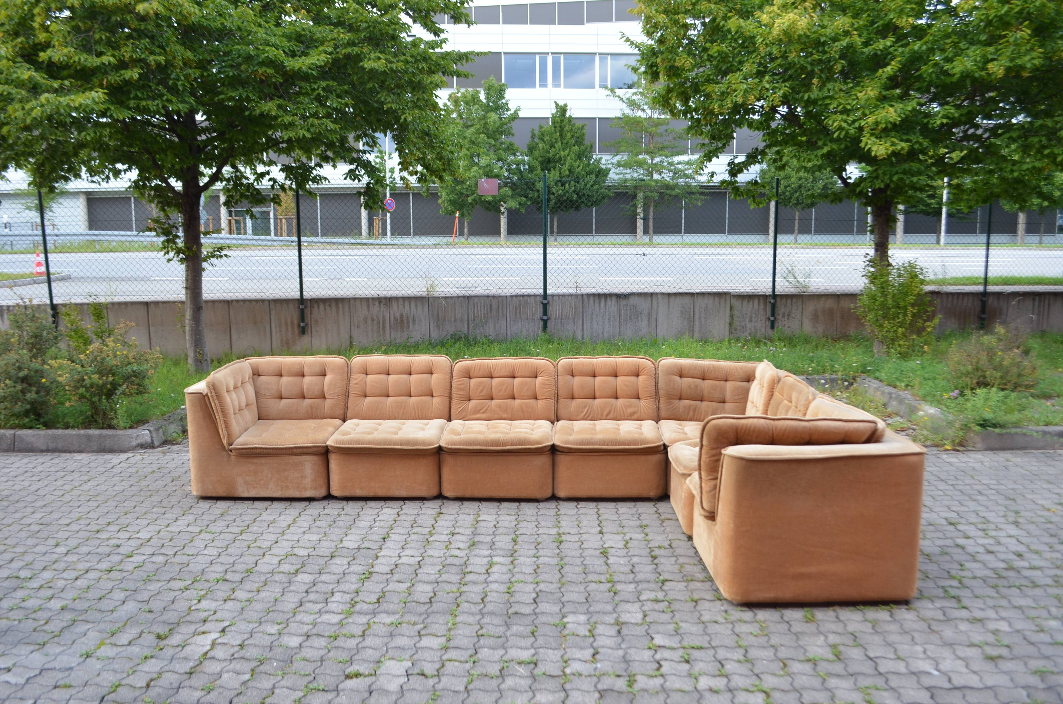 Vintage Modular Sofa 70ties champagne