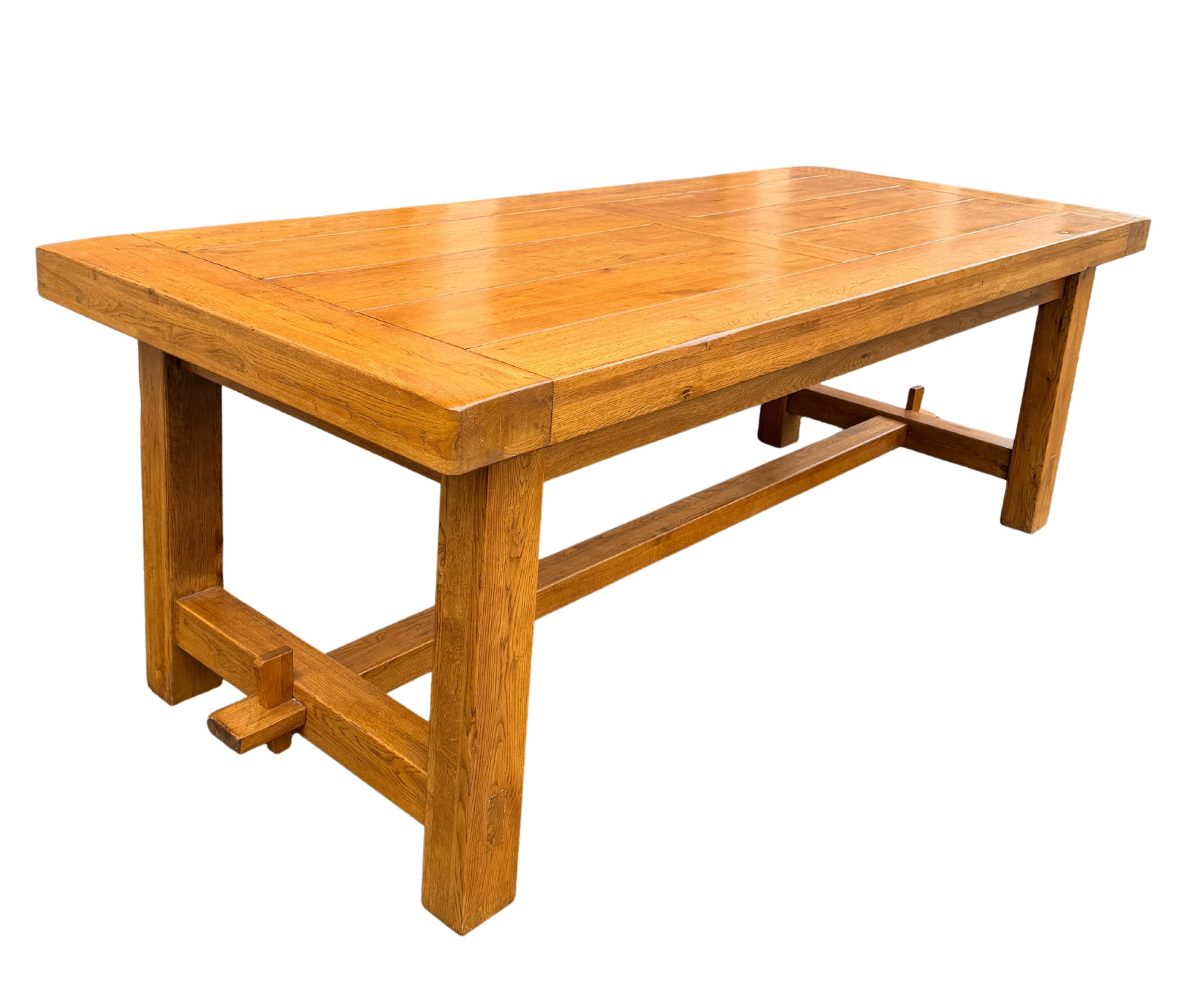 Solid wood farmhouse table