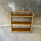Vintage wall rattan shelf