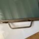 Top Art Deco bronze silver glass striped handles