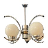 Sputnik chandelier chrome space age