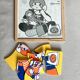 Wooden frame puzzle from the 60s/70s depicting a young girl.