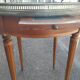 High table old hot water bottle Louis XVI style with marble top