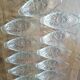 set of 12 vintage transparent glass banana split bowls