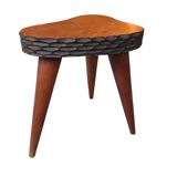 Antique Brutalist tripod stool