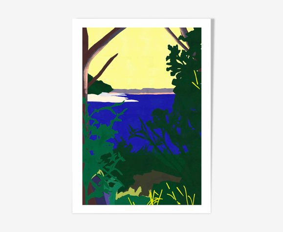 Tirage d'art A3 - La Méditerranée