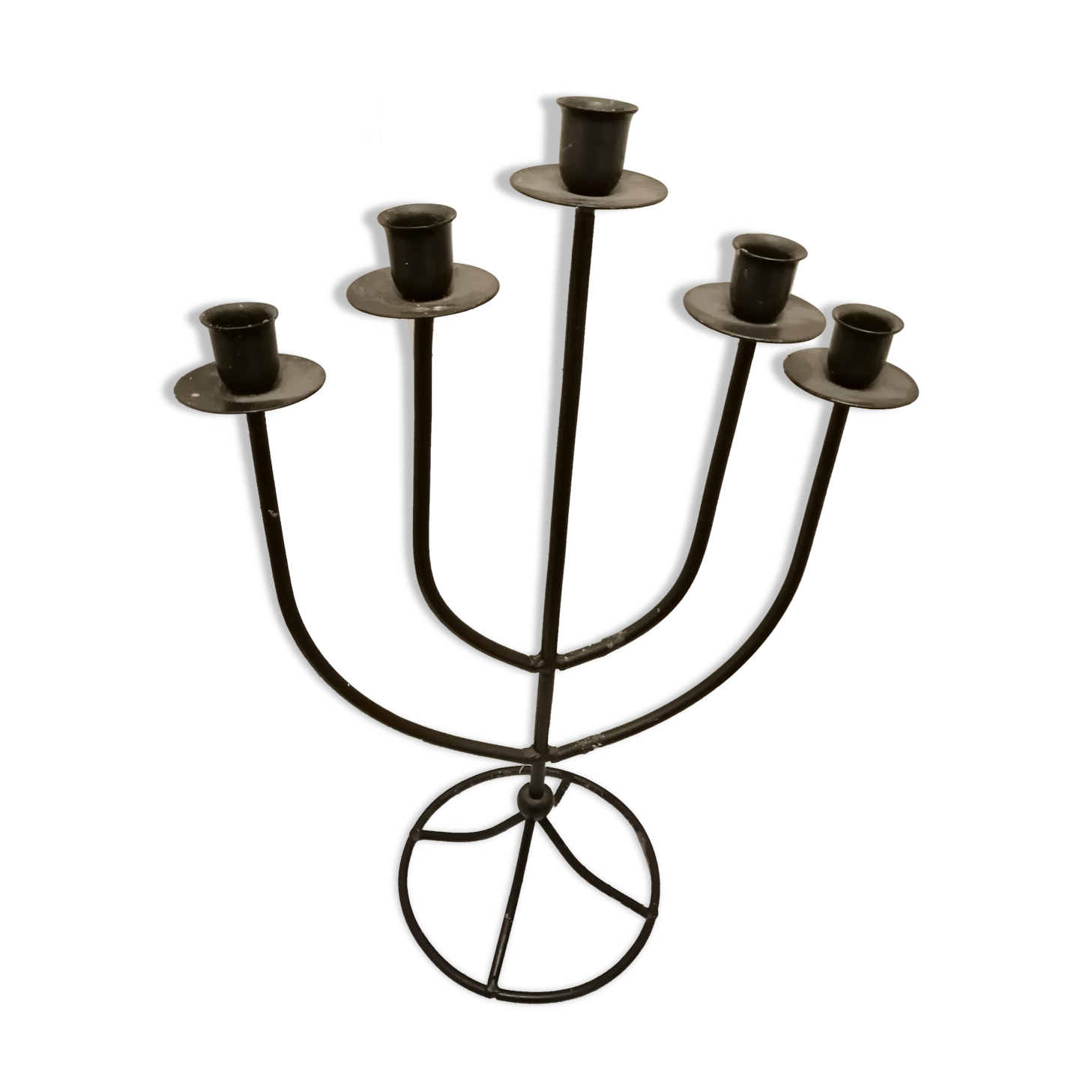 Wrought iron candle holder 5 candles