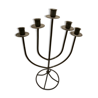 Wrought iron candle holder 5 candles