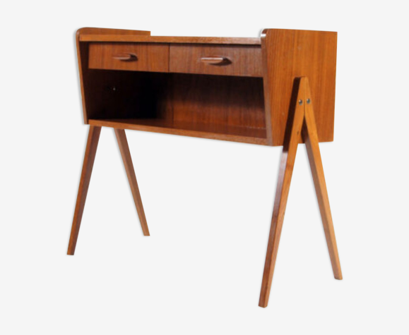Console en teck danois meuble de couloir 60s 70s scandinave
