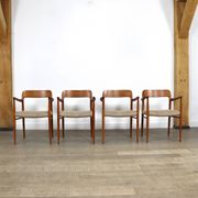 Set Of 4 Model 56 Dining Chairs In Oak By Niels Otto Møller, 1960s