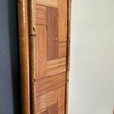 Miroir bambou et rotin italien 1970