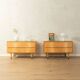 Elegant bedside tables from the 1950s, IDEE Möbel series by Erich Stratmann for Oldenburger Möbelwerkstätten