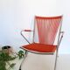 Children's armchair, folding, scoubidou and chrome, 1960