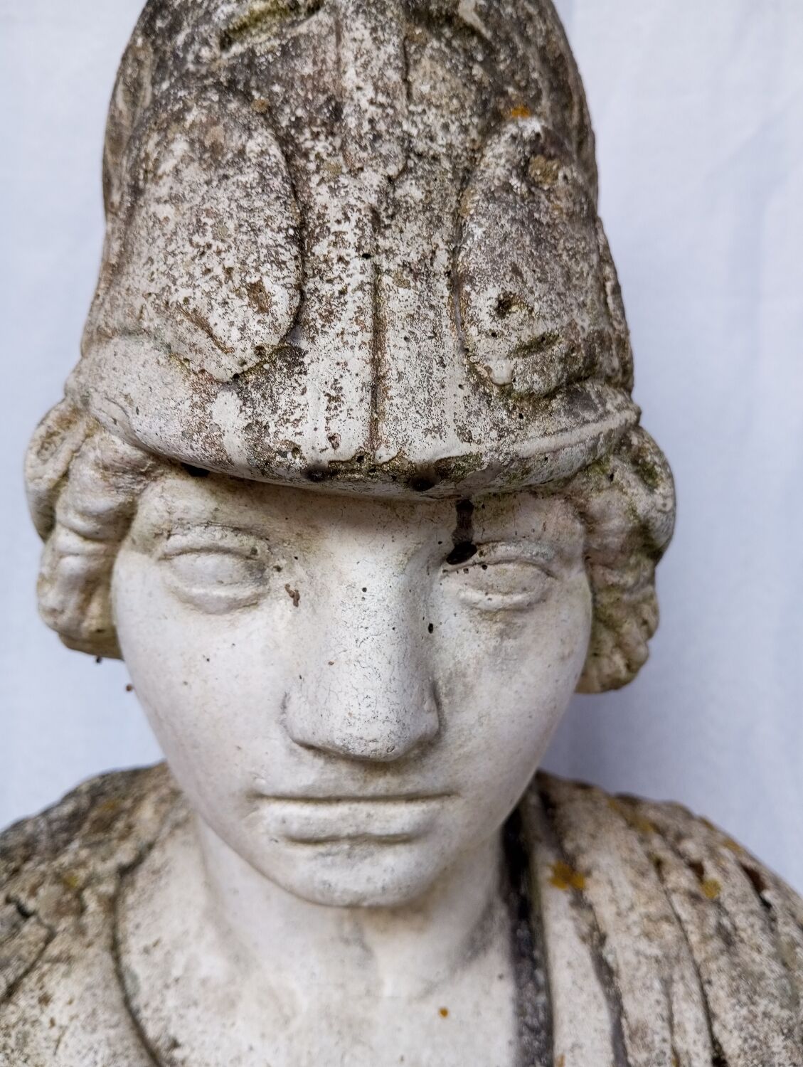 Bust of Minerva in reconstituted stone