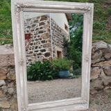 Large antique mirror/wooden frame