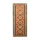 Traditional afghan kilim rug oriental pink green wool rug 100x279cm