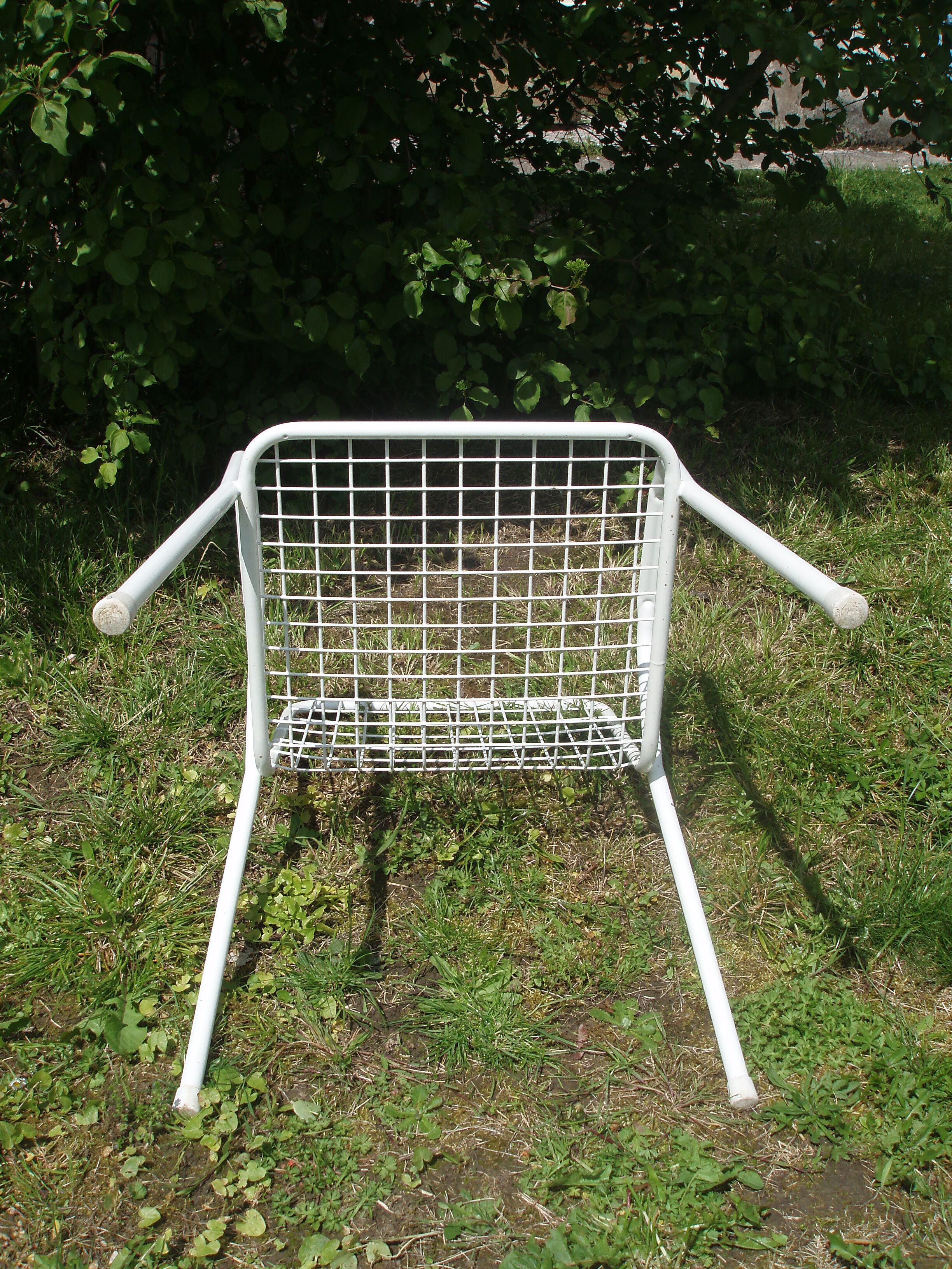 Series of 4 garden armchairs vintage signed EMU model Rio