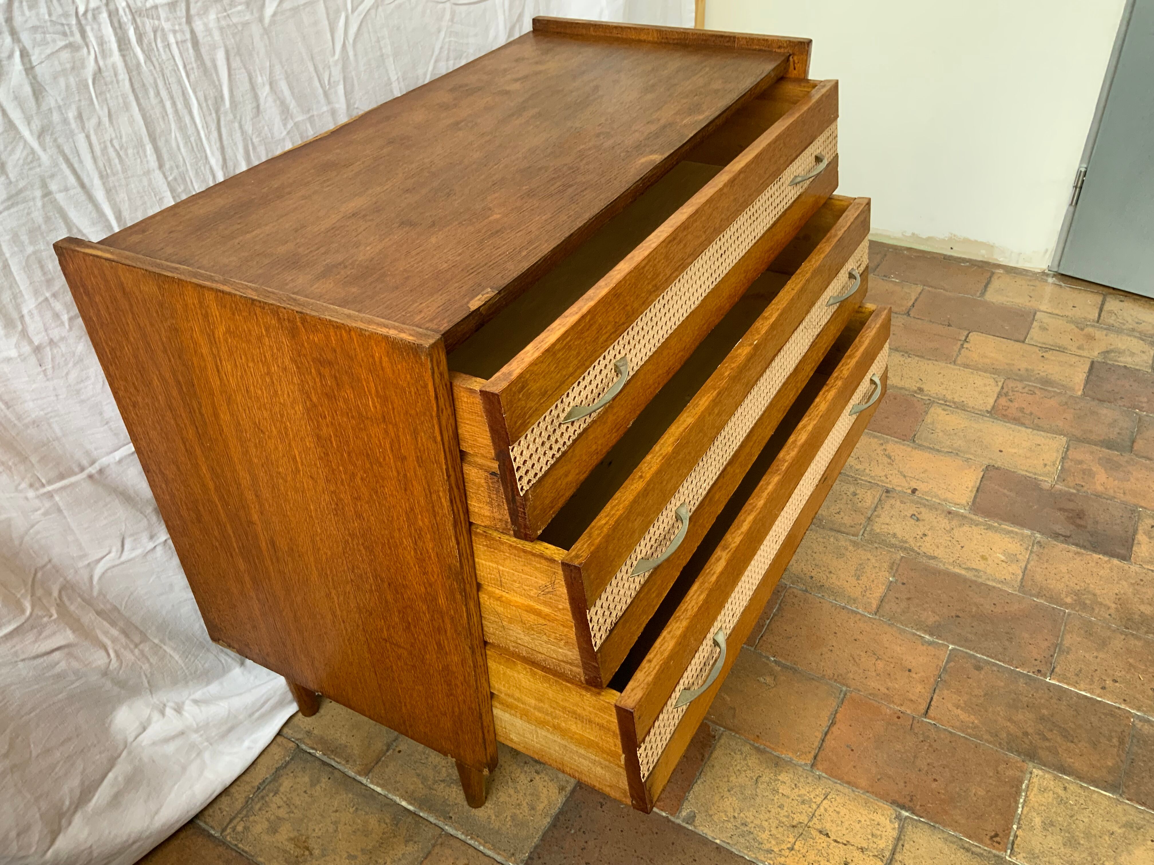 Vintage wood and canning chest of drawers