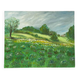 Old painting of a rural landscape