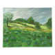 Peinture ancienne paysage champêtre