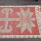 1970s Turkish Oushak Handmade Wool Cotton Red Runner Rug 90x304