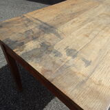 Country farmhouse table with 2 drawers