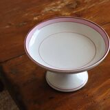 Footed compote in earthenware – Sarreguemines, Casino model