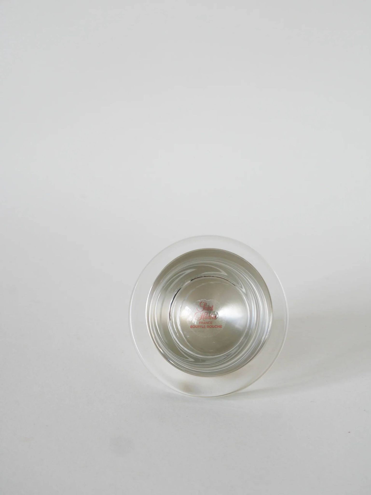 Silver-plated metal and glass butter dish, St Hilaire, 1950