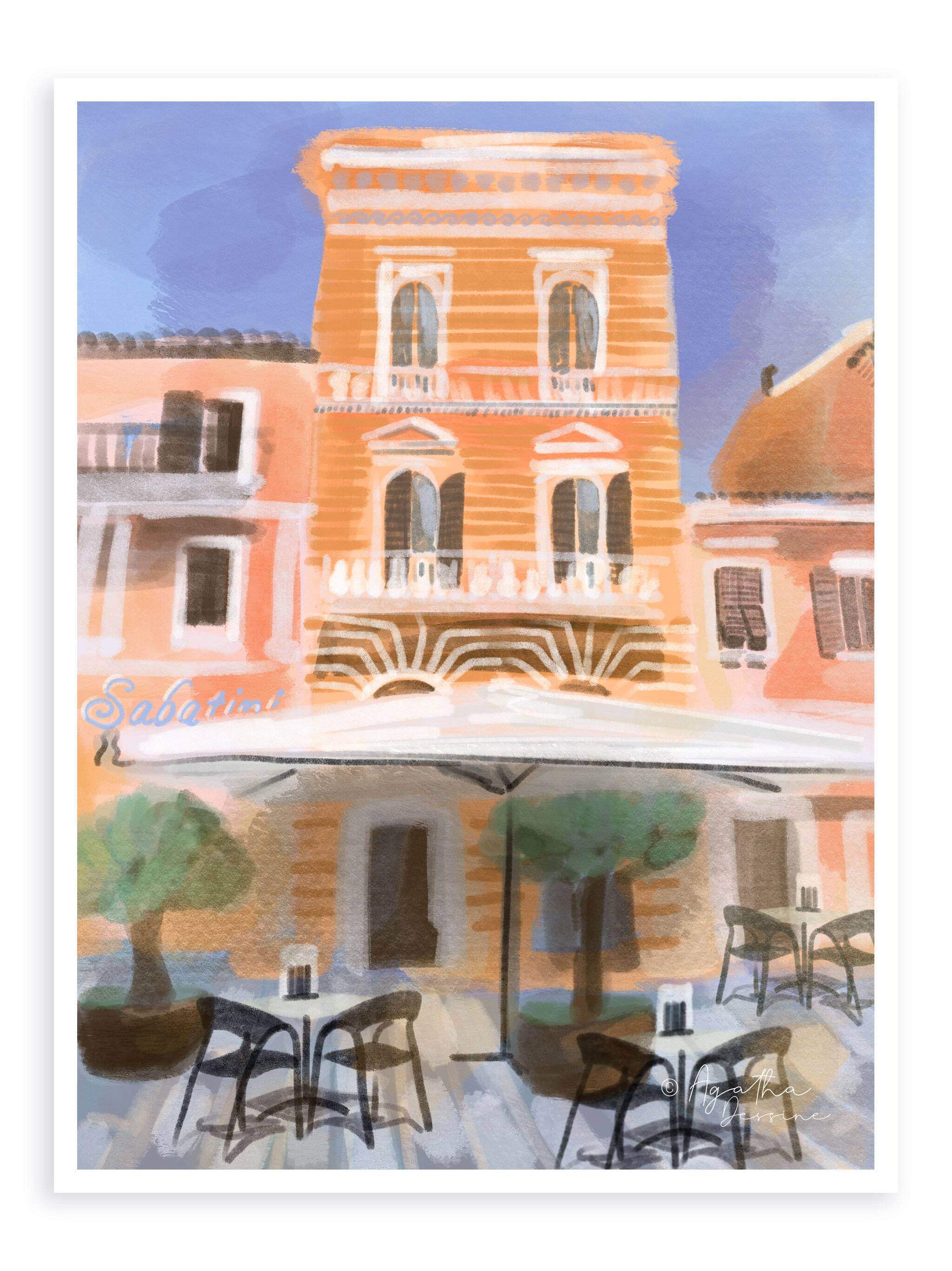 Illustration "A day at Maddalena" A4