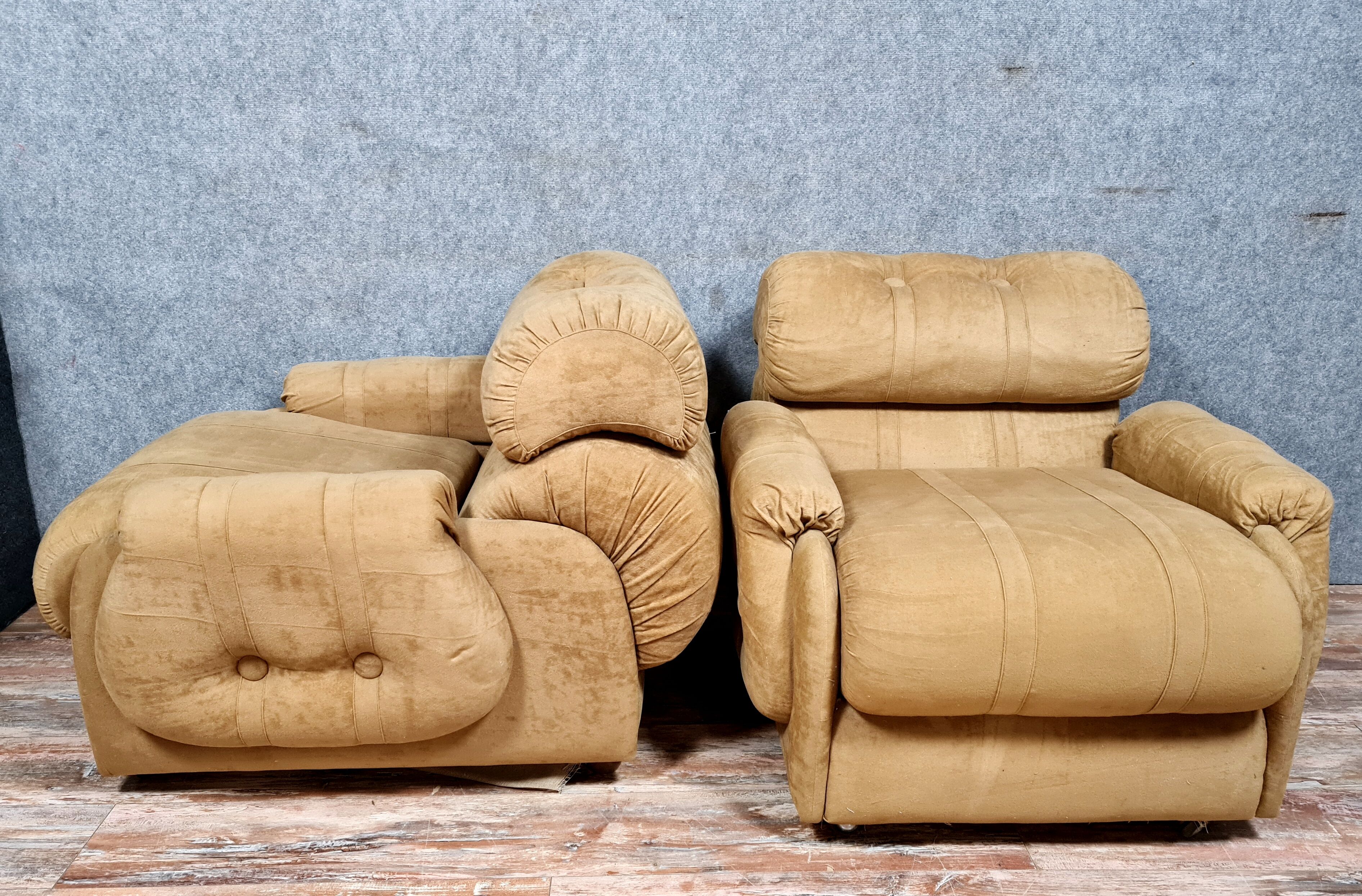 Design armchairs circa 1970