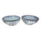 Pair of Villeroy & Boch bowls – Floral decoration – Perfect condition