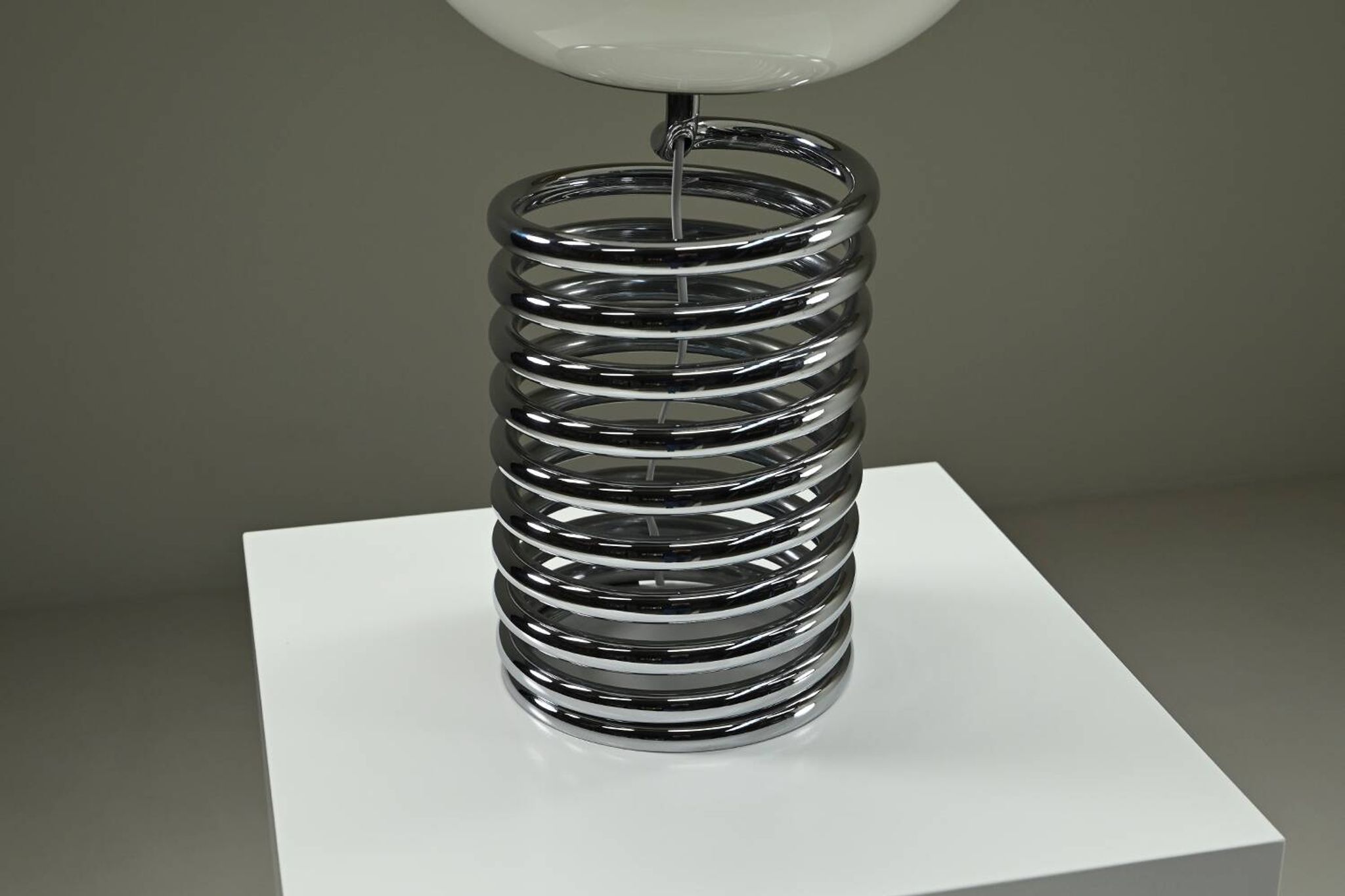 Spring table lamp by Ingo Maurer for Design M, 1960s Germany.