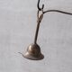 Italian brass and glass pendant light