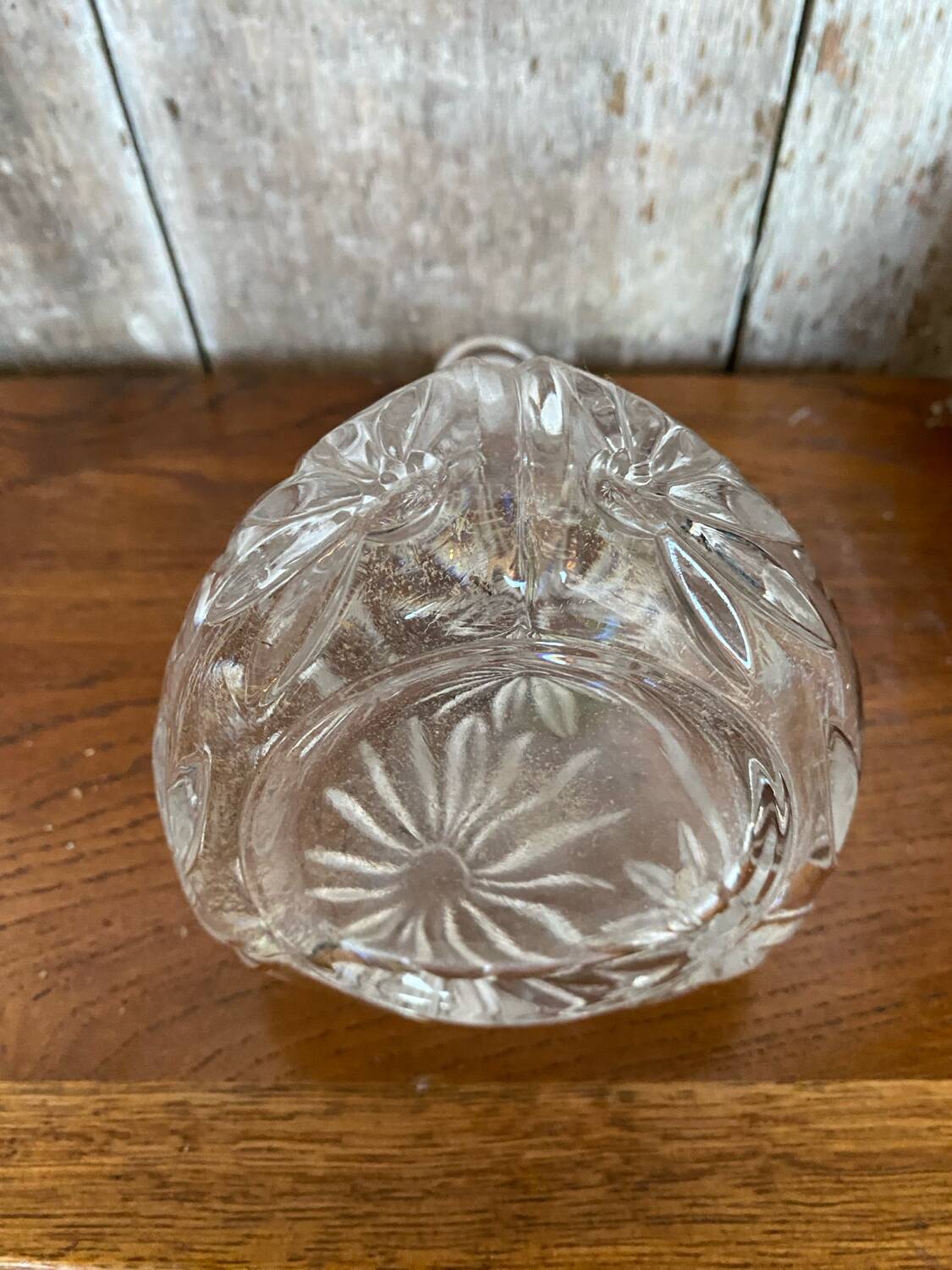 Antique Bavarian Crystal Liqueur Decanter Vintage Cut Crystal #B667