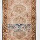 4x8 Brown Cream Geometric Vintage Rug, 112x241Cm
