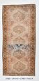 4x8 Brown Cream Geometric Vintage Rug, 112x241Cm