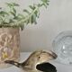 Vintage brass whale ashtray