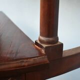 Spiral staircase for library made of mahogany wood