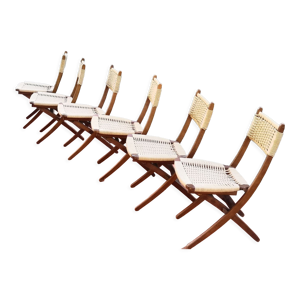 chaises pliantes teck