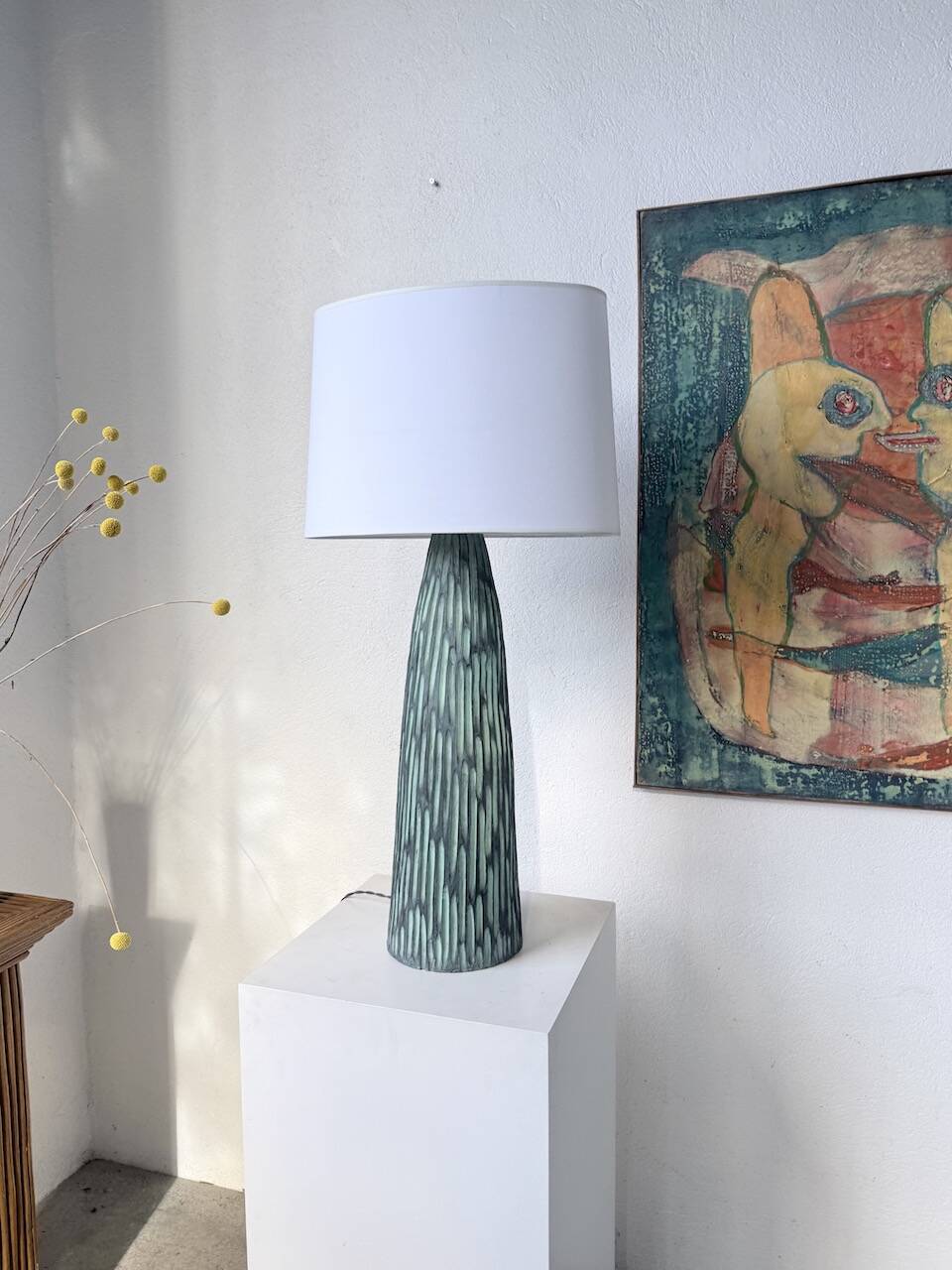 XL ceramic lamp from the 60s blin