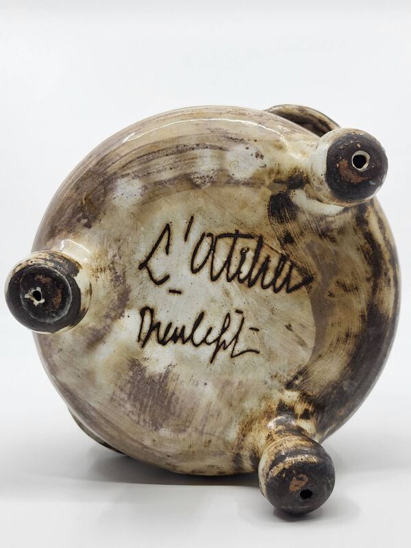 Vide poche tripode Jacques Pouchain Atelier Dieulefit, céramique Francaise 1960