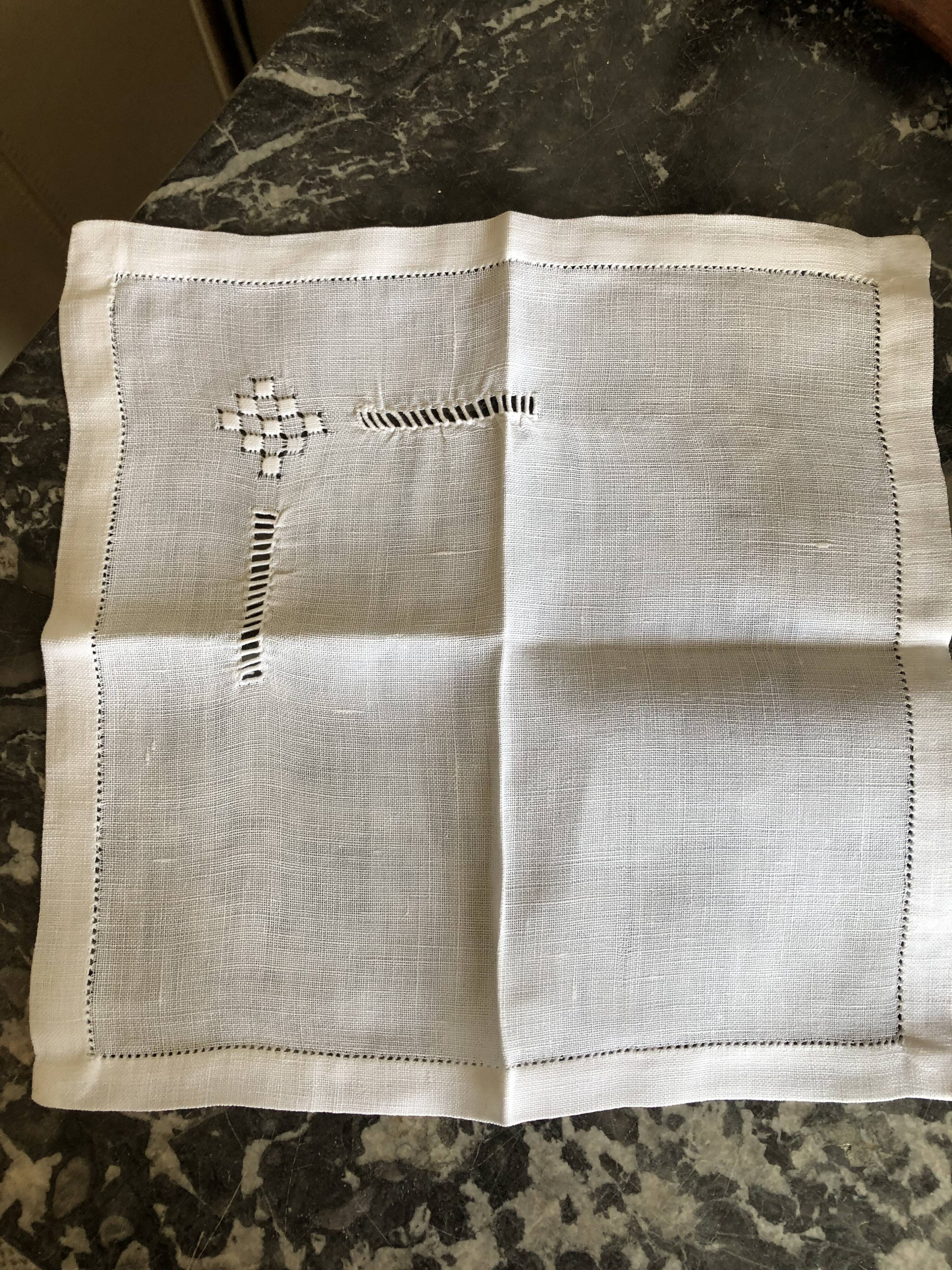 Lot de six serviettes à thé en lin
