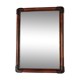 Antique mirror in bamboo and woven leather