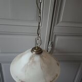 Art Deco style pendant light in marbled glass