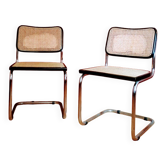 2 chaises Cesca B32 par Marcel Breuer