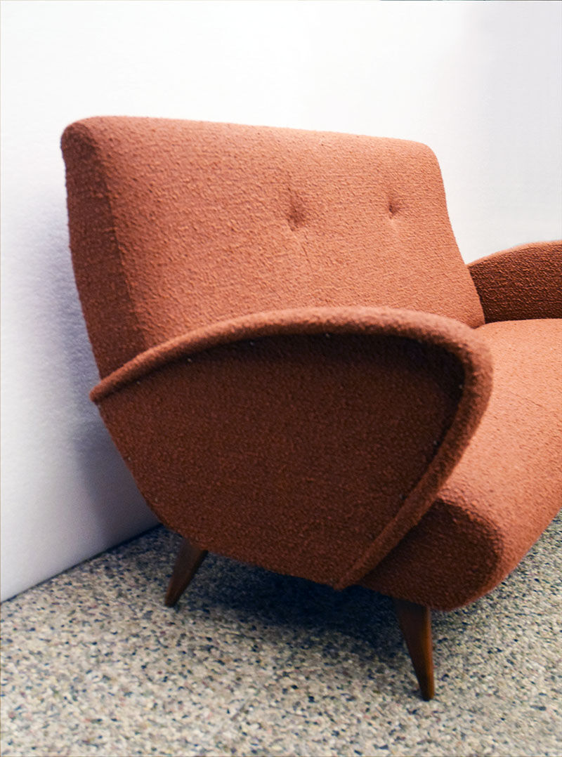 Mid-century three seats sofa of Italian production, 1950s