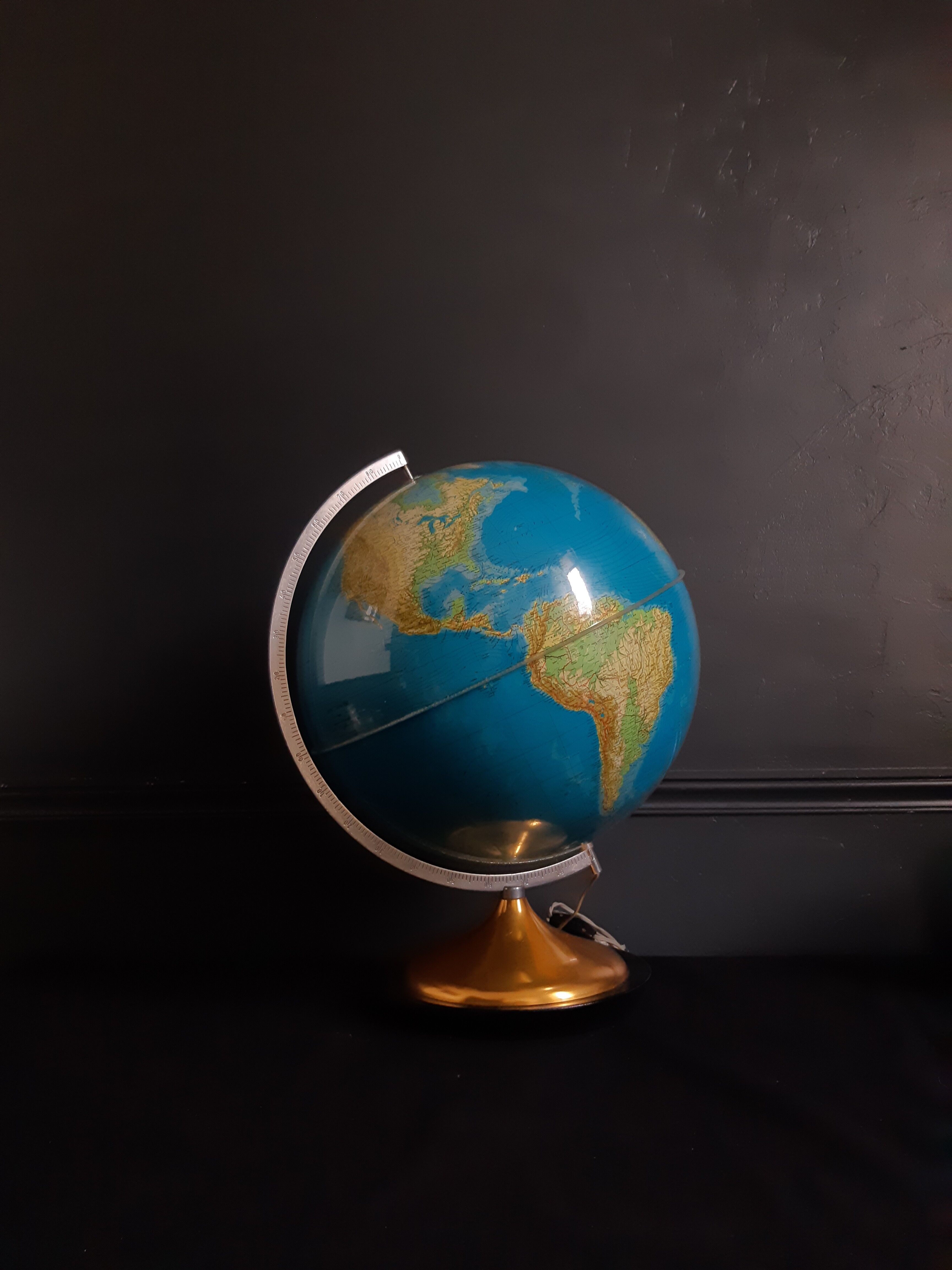 Large electrified globe